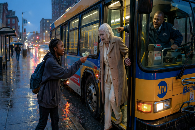 Black Maid’s Daughter Paid Old Lady’s Bus Fare — Next Day, Billionaire Knocked on Her Door 