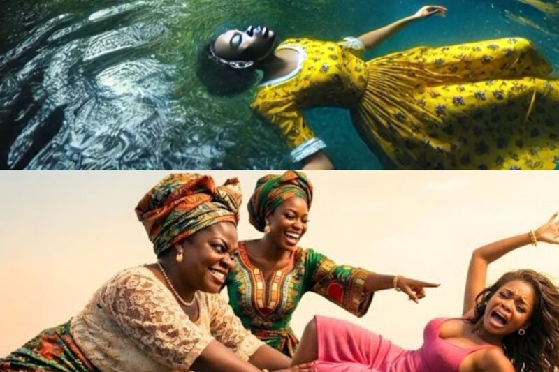 Evil stepmother pushed stepdaughter into the river unaware…
