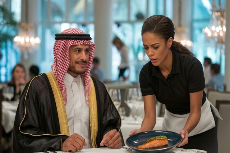 Billionaire Mocked Black Waitress in Arabic — Seconds Later She Answered Back Fluently 