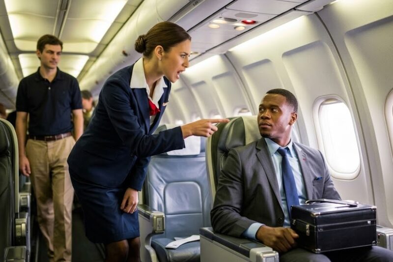 Black CEO Kicked Out of VIP Seat for White Passenger —Froze When He Fired Them All Instantly 