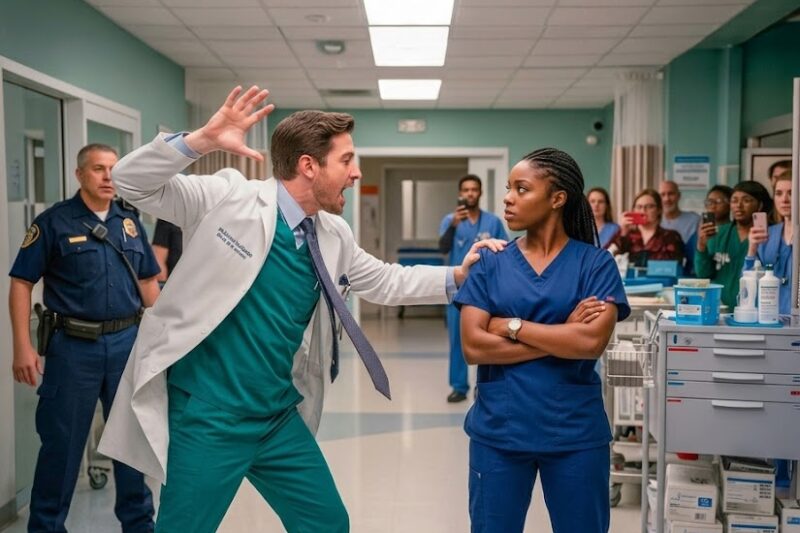Doctor Slapped Black Nurse in Front of Everyone — Then Realized She Was the Director’s Daughter