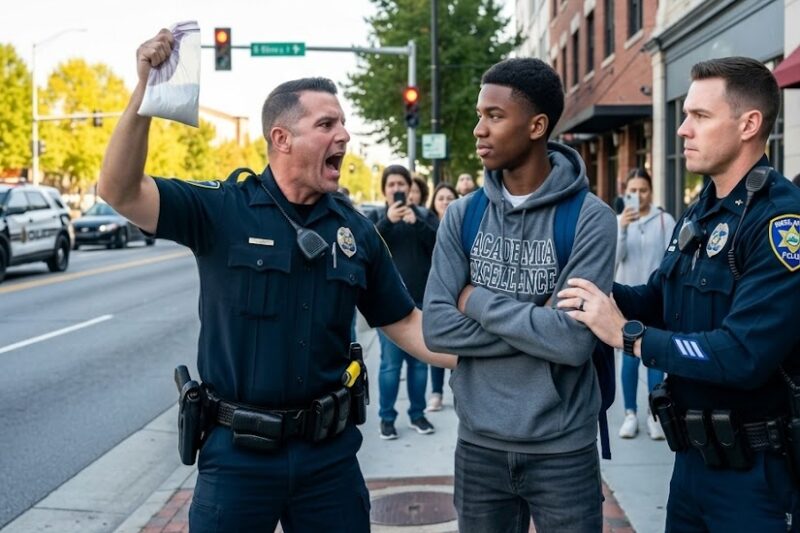 Cops Framed Black Teen With Drugs — Then Froze When His Mom Walked In Wearing Colonel Uniform 