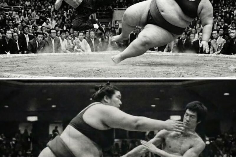Bruce Lee Challenged By World’s Heaviest Female Sumo 450 Pounds Single Kick Knockout 1970 — Tokyo 