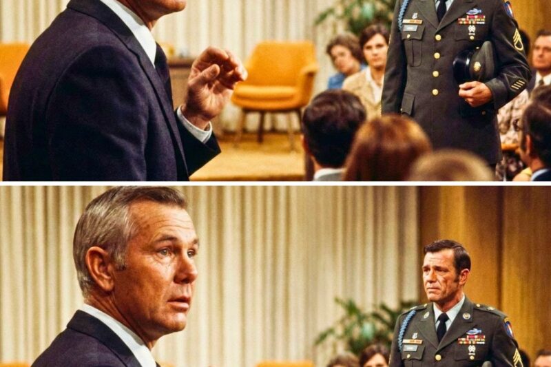 Johnny Carson couldn’t continue after a soldier from Vietnam stood up in the audience 