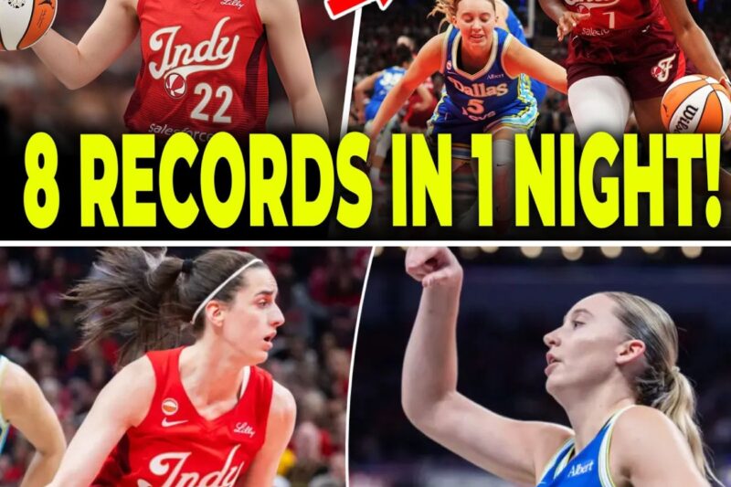 A Night of Legends: Caitlin Clark Shatters Eight WNBA Records in Historic Return as Indiana Fever and Dallas Wings Make League History