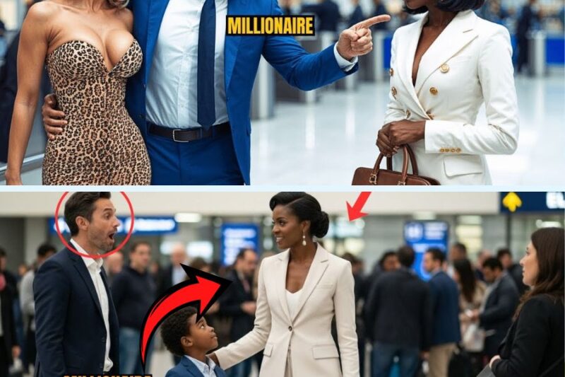 Millionaire Humiliated His Black Ex-Wife At The Airport… Until An 80MJet Came To Pick Her Up!
