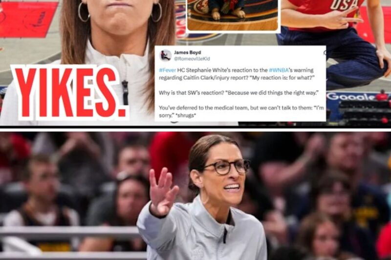 The Breaking Point: How a Relentless Media Cross-Examination and Online Backlash Forced Stephanie White’s Submission Over the Caitlin Clark ‘Injury-Gate’ Scandal