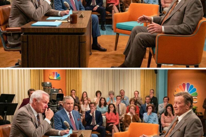 Johnny Carson collapsed emotionally during his final conversation with John Wayne 
