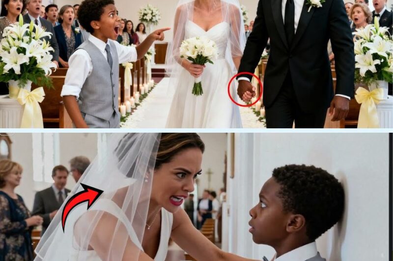 BLACK BOY CRASHES HIS FATHER’S WEDDING AND SCREAMS “DADDY CALL 911 AND DON’T MARRY HER PLEASE…”
