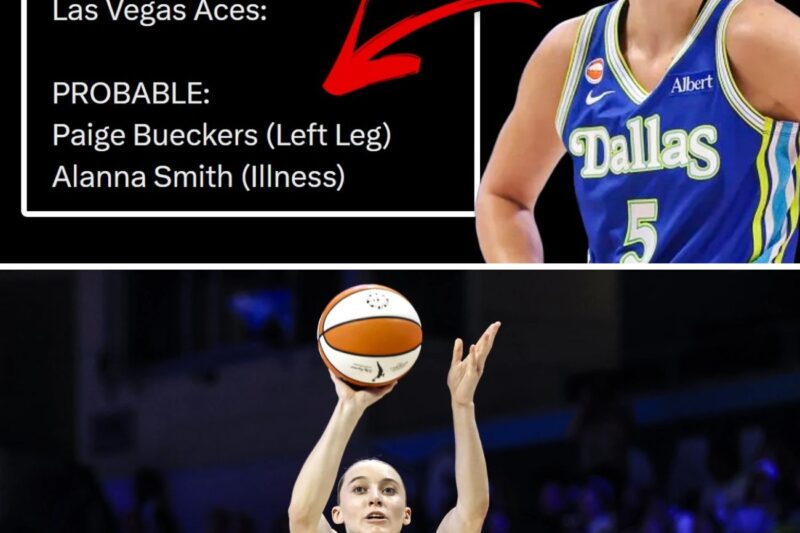 Paige Bueckers Lands on Injury Report as Probable for Dallas Wings’ Toughest Test Yet Against the Aces