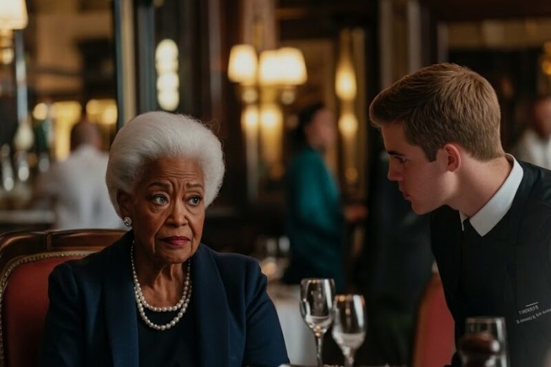 Waiter Refuses to Serve Elderly Black Woman, Stunned When Her Son Reveals Who She Is 