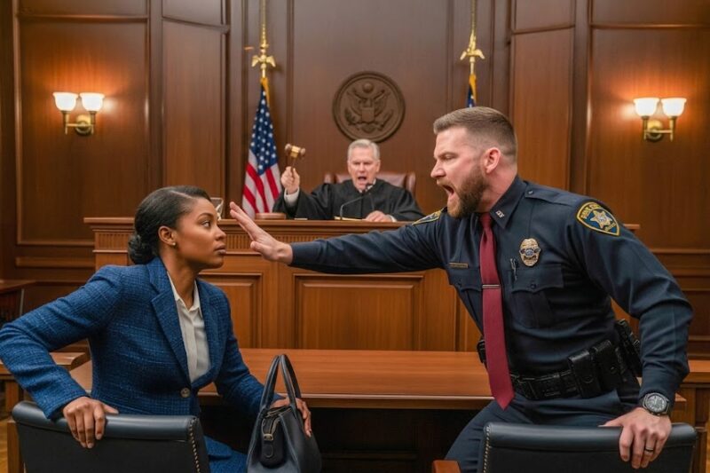 Cop Slapped a Black MP in Court — But Within Seconds, She Knocked Him Out Cold 