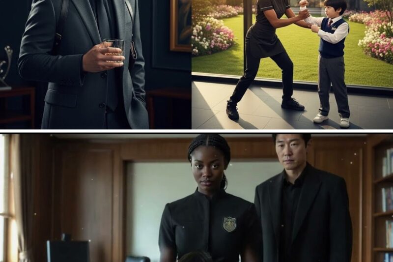 THE KOREAN MAFIA BOSS FROZE WHEN HE SAW HIS NEW BLACK MAID TRAINING HIS SON LIKE A WARRIOR 