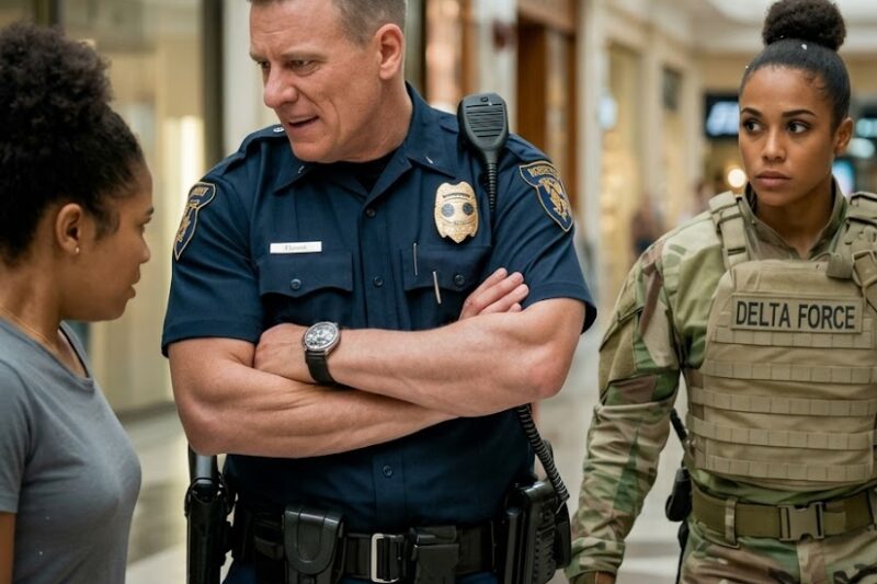 Cop Laughs at Black Girl for Saying Her Mom’s in Special Forces—Until She Walks Onto The Scene 