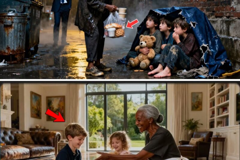 Billionaire Followed the Old Black Nanny Out of Suspicion — What She Did in That Alley Made Him Cry