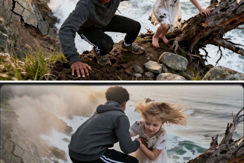 Blind Billionaire’s Daughter Left on a Cliff to Die — A Black Boy Heard Her Cries and Came Running