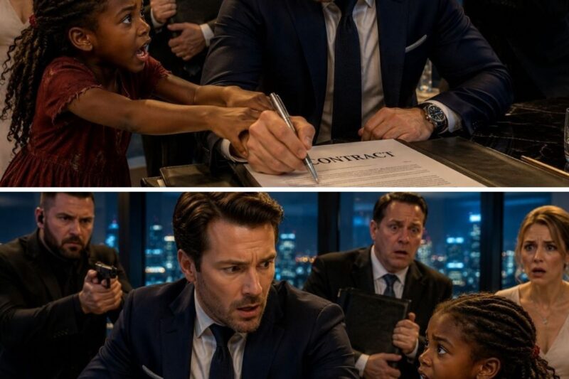 “Don’t Sign That Contract!” the Little Black Girl Shouted — The Lawyer Turned Pale