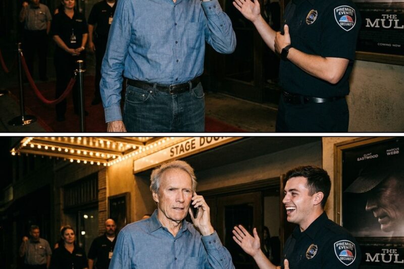 Clint Eastwood STOPPED at Back Door of His Premiere—Guard:Move Along, Old Man-15 Minuts Latr: LEGEND 