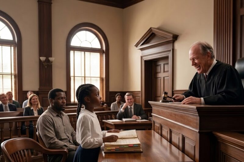 Judge Laughed When 9-Year-Old Became Dad’s Lawyer — Stopped Laughing When She Won Case 