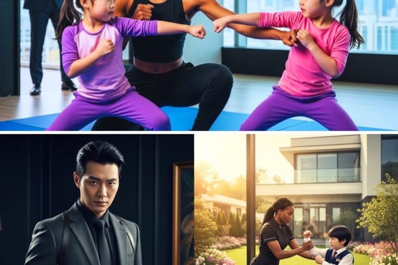 THE KOREAN MAFIA BOSS FROZE WHEN HE SAW HIS NEW BLACK MAID TRAINING HIS SON LIKE A WARRIOR | PART 2