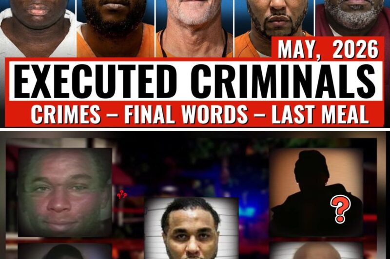 All PRISONERS EXECUTED in May 2026 (US): Last Meals & Final Words