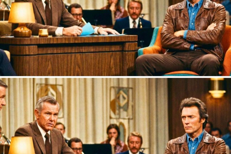 Johnny Carson stopped smiling when Clint Eastwood refused to answer his question