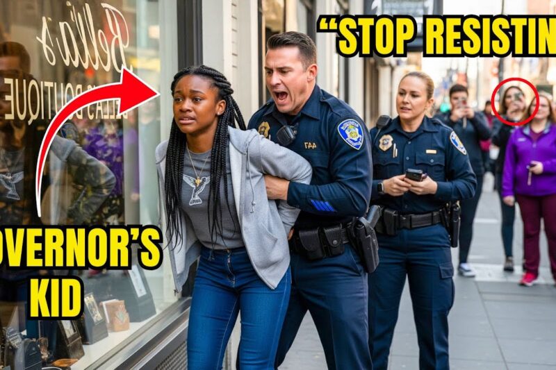Cops Humiliated Black Girl in Public — The Truth Exploded When Her Governor Dad Arrived! 