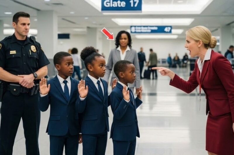 White Gate Agent Calls Cops on Black Triplets—Speechless When Their Mom The Pilot Arrives