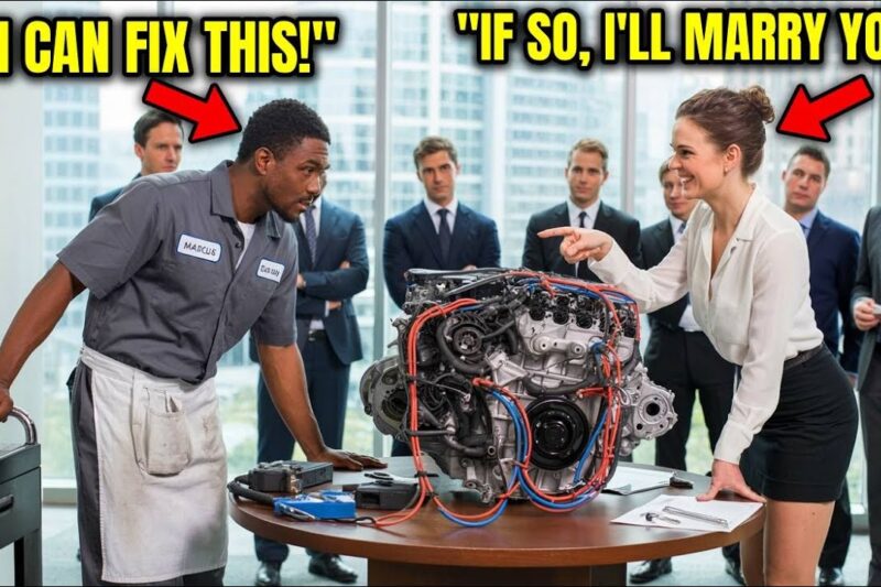 Female CEO Mocked a Black Mechanic: “Fix This Engine and I’ll Marry You” — Then He Did