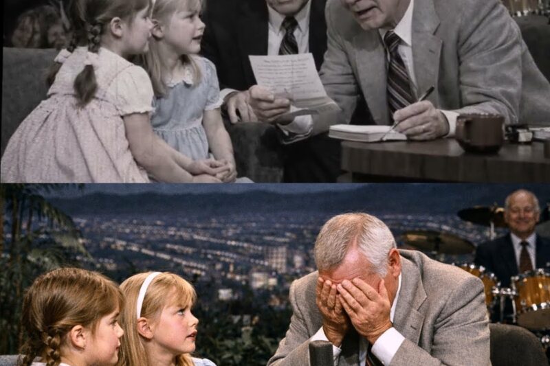 Two Little Sisters Whisper Something to Johnny Carson — Seconds Later He Broke Down on Live TV!