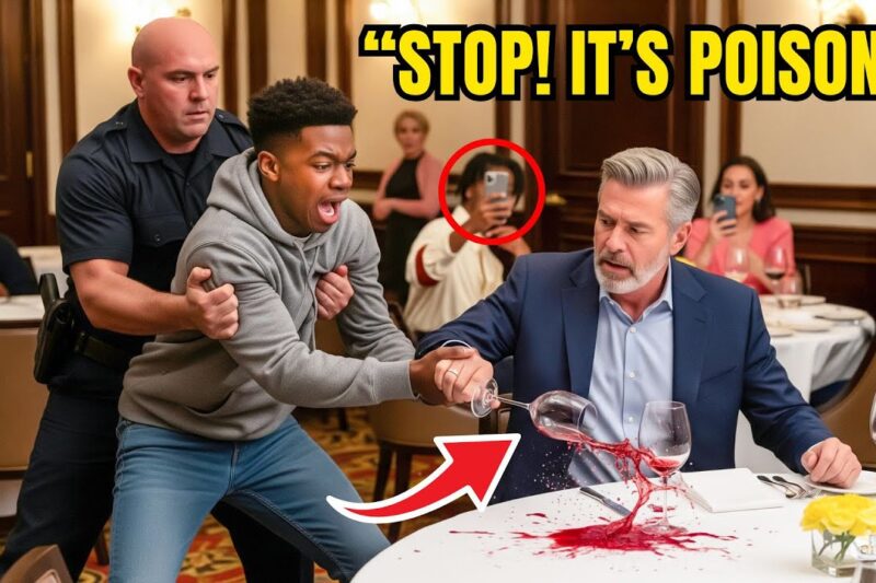 Homeless Black Boy Yelled “Stop! It’s Poison!” — Billionaire Froze When He Learned the Truth!