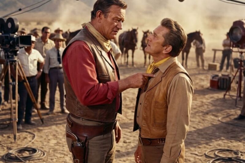 When Kirk Douglas Showed Up Late, John Wayne’s Revenge Shocked Everyone