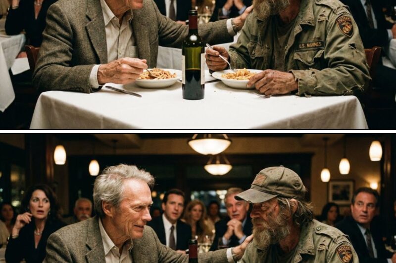Clint Eastwood STOPPED homeless Marine from being thrown out—then insisted they eat at SAME TABLE 