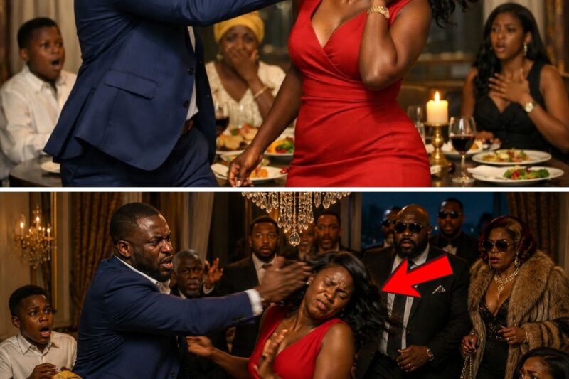 HUSBAND SLAPPED HIS WIFE DURING A FAMILY DINNER—MINUTES LATER HER REAL FAMILY WALKED IN #folktales