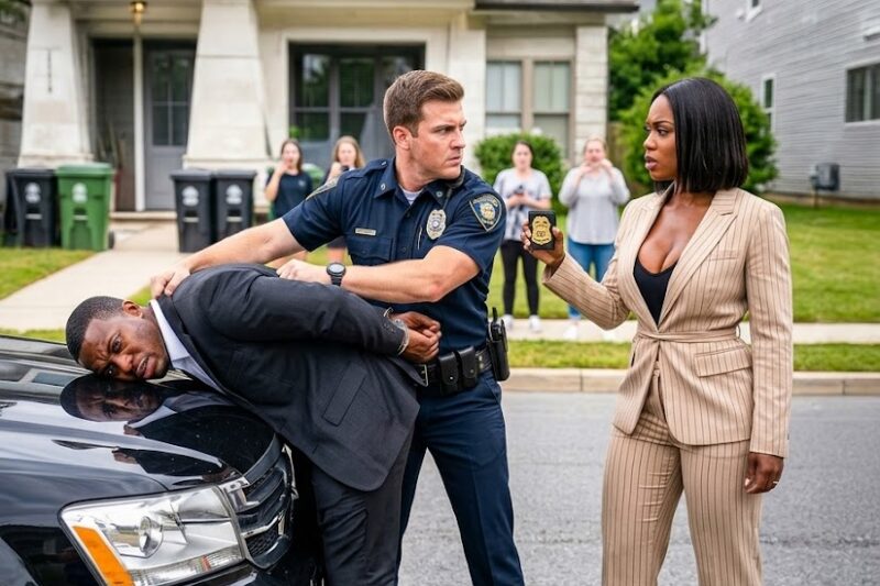 Cops Pulls Over Black Couple And Slams Him On Car—Then She Reveals Her FBI Badge