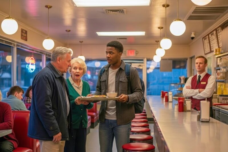 Black Boy Gave Up His Meal for an Elderly Couple — Next Day, a Millionaire Was Waiting at His Door 