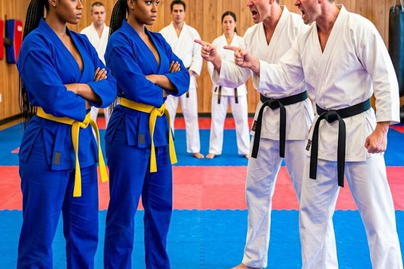 Black Twins Challenged to Fight by Black Belts—Unaware They Are Military Trained