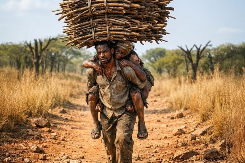 He helps an old woman in the forest — without knowing who she is… until everything changes.