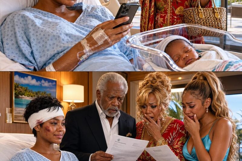 After my car acci:dent, Mom refused to take my six-week-old baby, saying, “Your sister never has these emergencies.” She went on a Caribbean cruise. From my hospital bed, I hired care and stopped the $4,500-a-month support I had paid for nine years—$486,000. Hours later, Grandpa walked in and said…