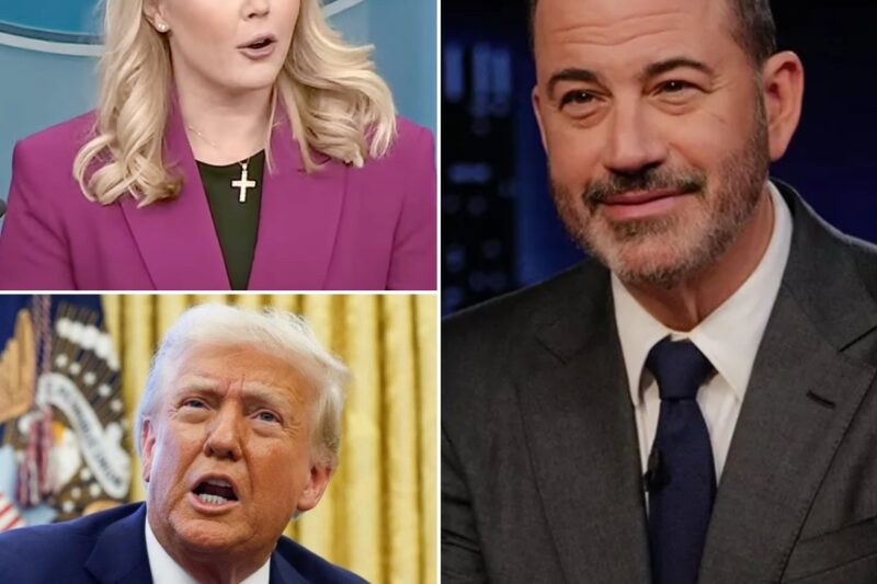 Trump LO$E$ It After Jimmy Kimmel DE$TROYED Karoline Leavitt On Live TV.