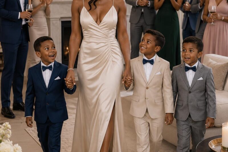 I took my 4-year-old triplets to my millionaire ex-husband’s wedding and his family’s reaction was chilling.