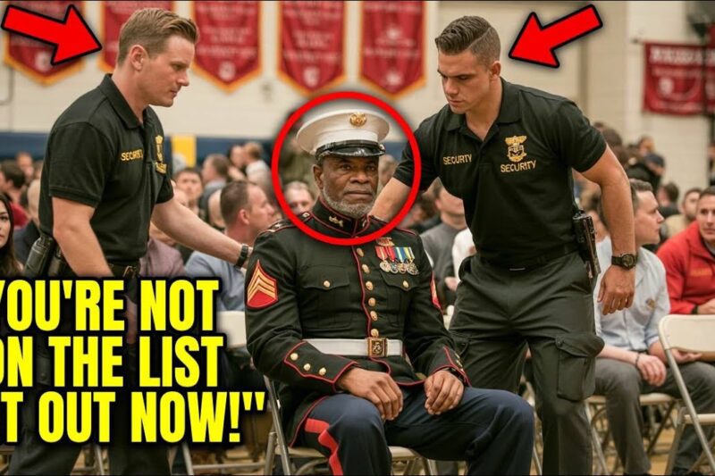 Two Guards Asked Black Marine to Leave His Son’s Graduation — Then Six SEALs Silenced the Room 
