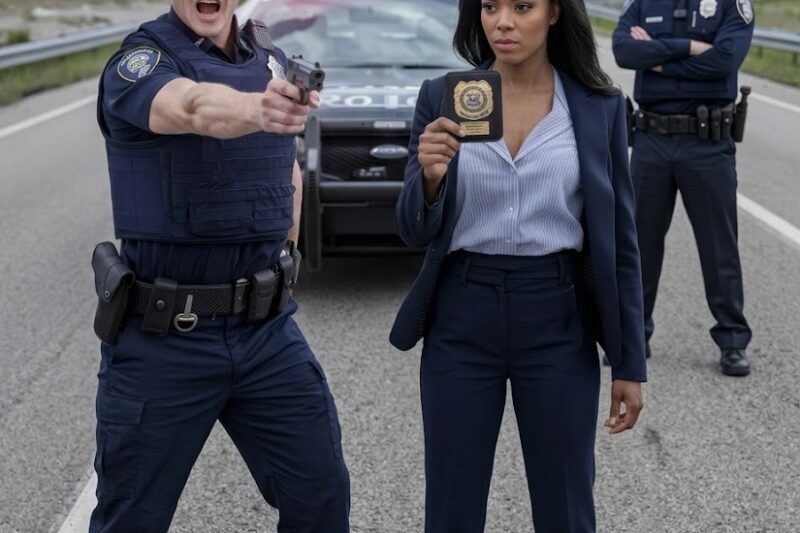 Cop Pulls Gun At Black Woman, Laughs at Her FBI Badge-2 Minutes Later, He’s in Cuffs… 