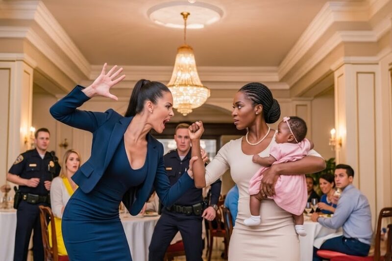Restaurant Hostess SLAPS a Black Mother Holding a Baby — One Call Later, She Was Fired 