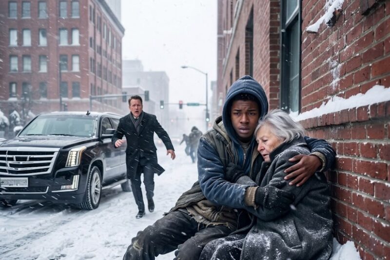 Billionaire Couldn’t Believe Mother Leaning on Homeless Teen — Rushed Over, She Said “He’s My Hero” 