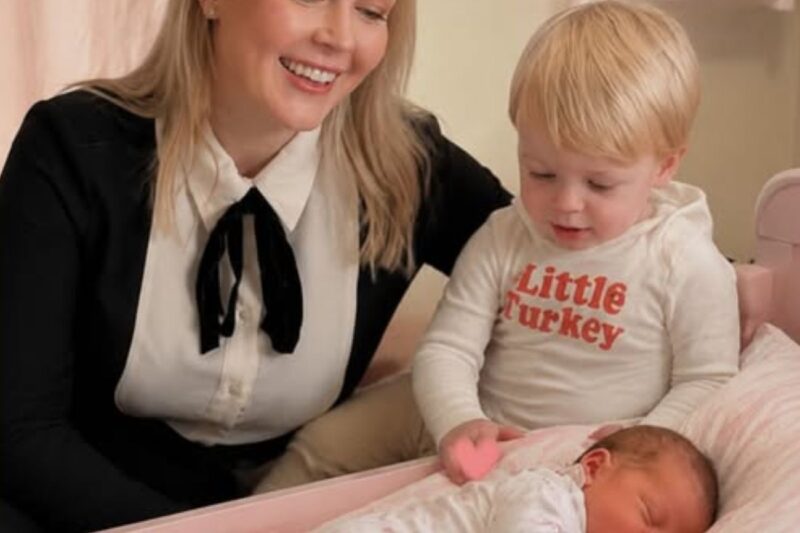 Karoline Leavitt’s Heartwarming Moment: 2-Year-Old Brother Adorably Bonds with Newborn Sister
