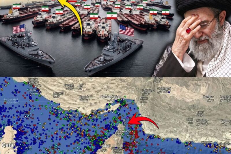 Iran’s Hormuz Bridge Is Gone! Hundreds of Tankers Stuck as the U.S. Shuts Down Hormuz Crossings