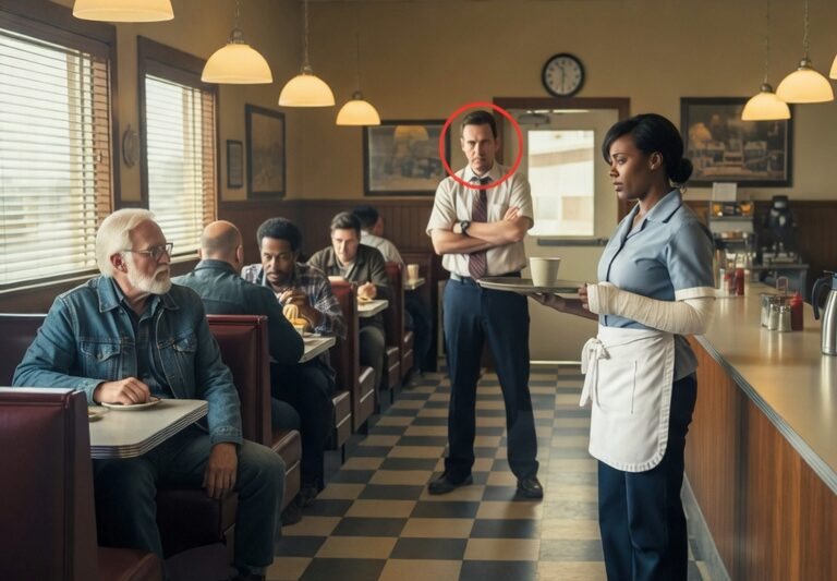 Undercover Owner Saw Waitress With a Broken Hand in His Diner—What He Discovered left Him Stunned.