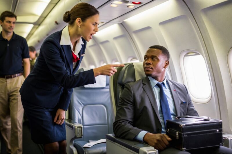 Black CEO Kicked Out of VIP Seat for White Passenger —Froze When He Fired Them All Instantly 