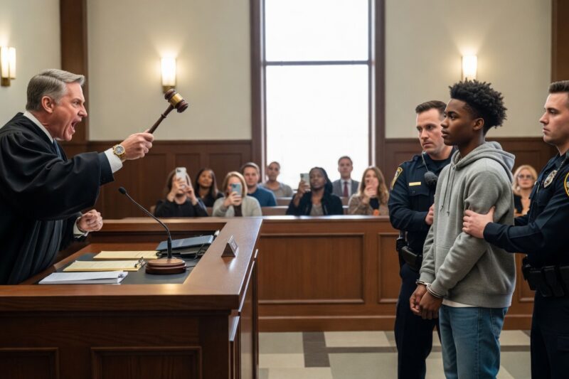 “Life.” — The Judge Says It… Then the Black Teen Calls His Dad: the U.S. Attorney General 
